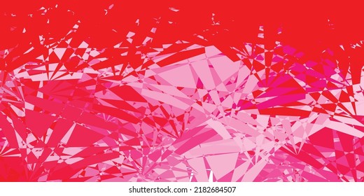 Light Red vector backdrop with chaotic shapes. Colorful abstract forms with gradient in simple style. Smart design for your business.