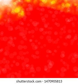 Light Red vector backdrop with circles. Glitter abstract illustration with colorful drops. Pattern for booklets, leaflets.