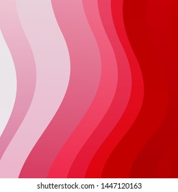 Light Red vector backdrop with circular arc. Colorful illustration, which consists of curves. Best design for your posters, banners.
