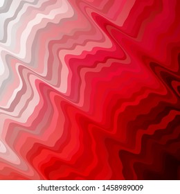 Light Red vector backdrop with circular arc. Colorful illustration with curved lines. Design for your business promotion.