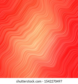Light Red vector backdrop with circular arc. Colorful geometric sample with gradient curves.  Best design for your ad, poster, banner.