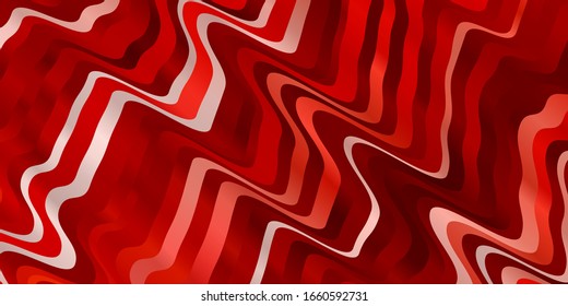 Light Red vector backdrop with circular arc. Colorful illustration, which consists of curves. Pattern for ads, commercials.