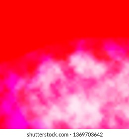 Light Red vector backdrop with cumulus. Abstract colorful clouds on gradient illustration. Template for landing pages.
