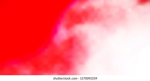 Light Red vector backdrop with cumulus. Abstract colorful clouds on gradient illustration. Beautiful layout for uidesign.