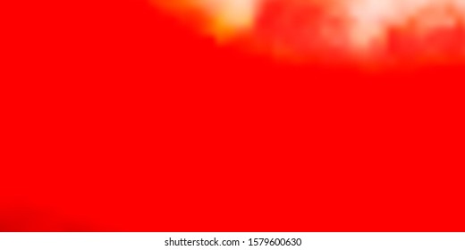 Light Red vector backdrop with cumulus. Gradient illustration with colorful sky, clouds. Colorful pattern for appdesign.