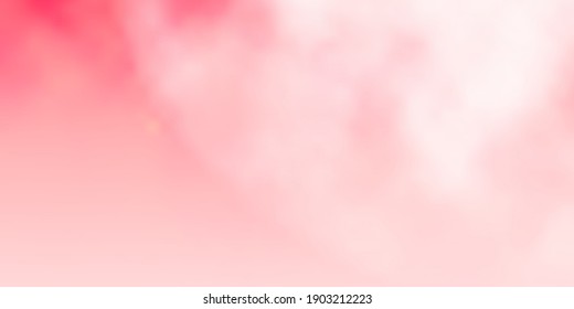 Light Red vector backdrop with cumulus. Shining illustration with abstract gradient clouds. Beautiful layout for uidesign.