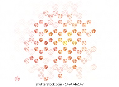 Light Red vector backdrop with curved lines. Colorful illustration in abstract style with gradient. Pattern for your business design.