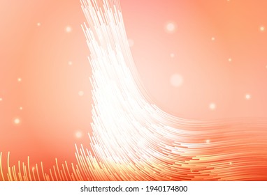Fondo vectorial rojo claro con líneas curvas. Una ilustración colorida completamente nueva en un estilo sencillo. Nueva composición para tu libro de marcas.