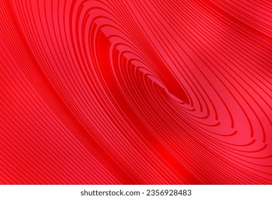 Light Red vector backdrop with curved lines. A circumflex abstract illustration with gradient. Brand new design for your ad.