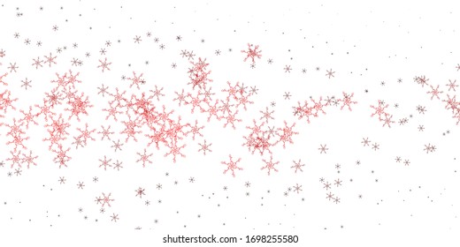Light Red vector backdrop with curves. Brand new colorful illustration with bent lines. Best design for your ad, poster, banner.