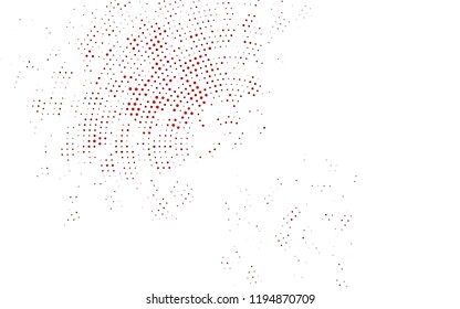 Light Red vector backdrop with dots. Blurred decorative design in abstract style with bubbles. Template for your brand book.