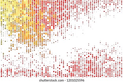 Light Red vector backdrop with dots. Blurred decorative design in abstract style with bubbles. Pattern for ads, booklets.