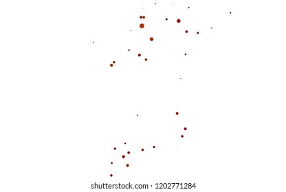 Light Red vector backdrop with dots, spots. Glitter abstract illustration with blurred drops of rain. Design for business adverts.