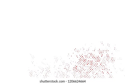 Light Red vector backdrop with dots. Beautiful colored illustration with blurred circles in nature style. Design for business adverts.