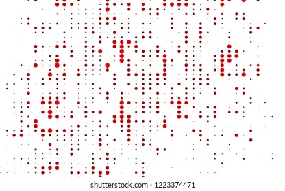 Light Red vector backdrop with dots. Abstract illustration with colored bubbles in nature style. Design for posters, banners.