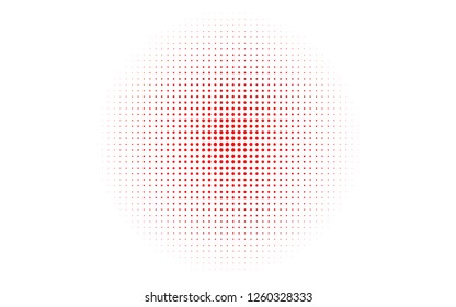 Light Red vector backdrop with dots. Illustration with set of shining colorful abstract circles. Pattern of water, rain drops.
