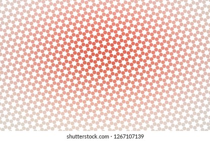 Light Red vector backdrop with dots. Illustration with set of shining colorful abstract circles. Design for business adverts.