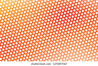 Light Red vector backdrop with dots. Modern abstract illustration with colorful water drops. Pattern of water, rain drops.