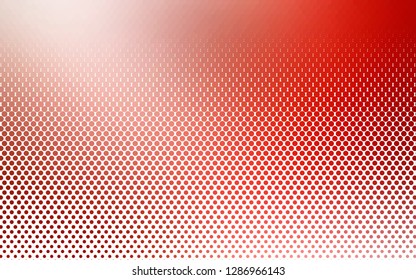 Light Red vector backdrop with dots. Blurred decorative design in abstract style with bubbles. Pattern for beautiful websites.