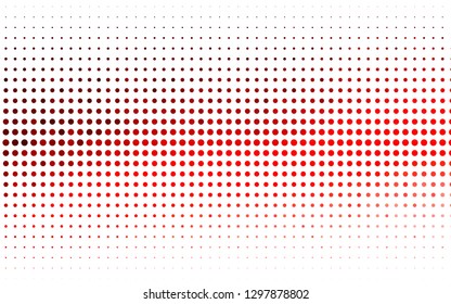 Light Red vector backdrop with dots. Blurred bubbles on abstract background with colorful gradient. Design for business adverts.