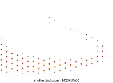 Light Red vector backdrop with dots. Blurred decorative design in abstract style with bubbles. Pattern for ads, leaflets.