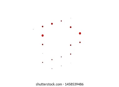 Light Red vector backdrop with dots. Modern abstract illustration with colorful water drops. Template for your brand book.