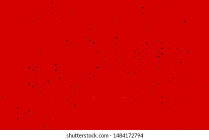 Light Red vector backdrop with dots. Blurred decorative design in abstract style with bubbles. Pattern for ads, leaflets.