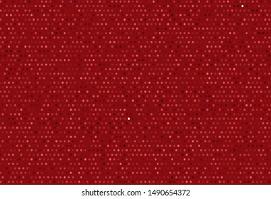 Light Red vector backdrop with dots. Blurred bubbles on abstract background with colorful gradient. Pattern for ads, leaflets.