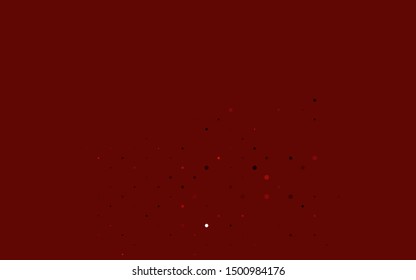 Light Red vector backdrop with dots. Illustration with set of shining colorful abstract circles. Design for posters, banners.