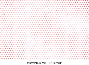 Light Red vector backdrop with dots. Glitter abstract illustration with blurred drops of rain. Pattern for futuristic ad, booklets.