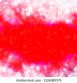 Light Red vector backdrop with dots. Illustration with set of shining colorful abstract spheres. Pattern for websites.