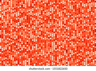 Light Red vector backdrop with dots. Abstract illustration with colored bubbles in nature style. Pattern for futuristic ad, booklets.