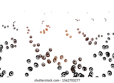 Light Red vector backdrop with dots. Beautiful colored illustration with blurred circles in nature style. Template for your brand book.