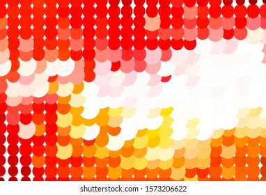 Light Red vector backdrop with dots. Blurred bubbles on abstract background with colorful gradient. Pattern for ads, leaflets.