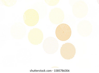 Light Red vector backdrop with dots. Illustration with set of shining colorful abstract circles. Design for your business advert.