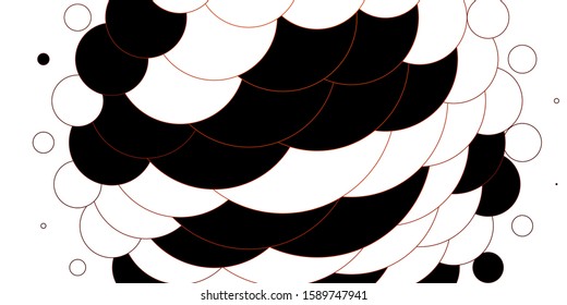 Light Red vector backdrop with dots. Abstract decorative design in gradient style with bubbles. Design for your commercials.