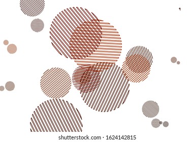 Light Red vector backdrop with dots. Beautiful colored illustration with blurred circles in nature style. New template for your brand book.