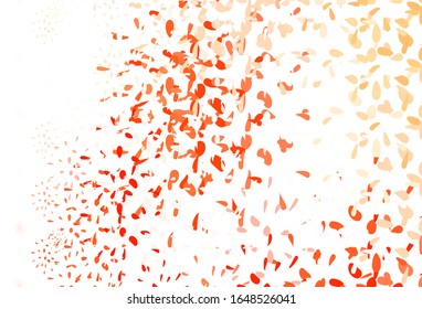 Light Red vector backdrop with dots. Abstract illustration with colored bubbles in nature style. Design for your business advert.