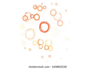 Light Red vector backdrop with dots. Beautiful colored illustration with blurred circles in nature style. Pattern for beautiful websites.