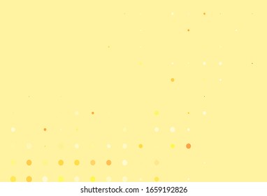 Light Red vector backdrop with dots. Abstract illustration with colored bubbles in nature style. New template for your brand book.