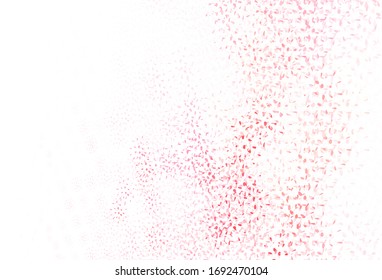 Light Red vector backdrop with dots. Modern abstract illustration with colorful water drops. Pattern for ads, leaflets.