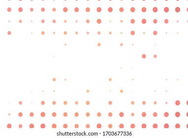 Light Red vector backdrop with dots. Abstract illustration with colored bubbles in nature style. New template for your brand book.