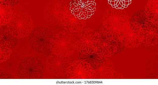 Light Red vector backdrop with dots. Abstract illustration with colorful spots in nature style. Design for posters, banners.