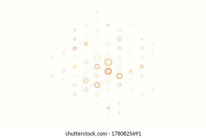 Light Red vector backdrop with dots. Beautiful colored illustration with blurred circles in nature style. Pattern for ads, leaflets.