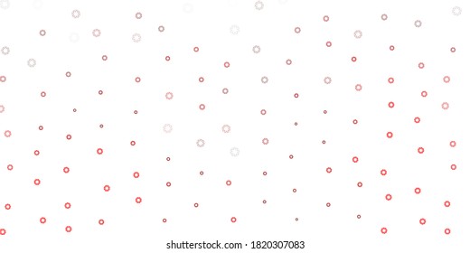 Light red vector backdrop with dots. Colorful illustration with gradient dots in nature style. Design for posters, banners.