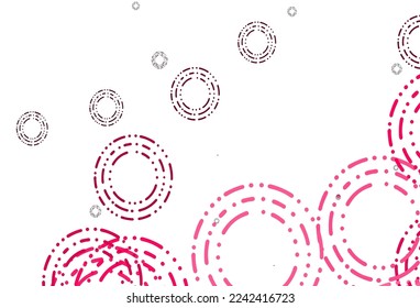 Light Red vector backdrop with dots. Modern abstract illustration with colorful water drops. Pattern for beautiful websites.