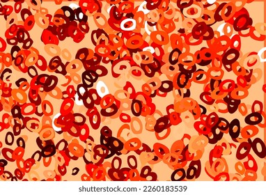 Light Red vector backdrop with dots. Modern abstract illustration with colorful water drops. Pattern of water, rain drops.