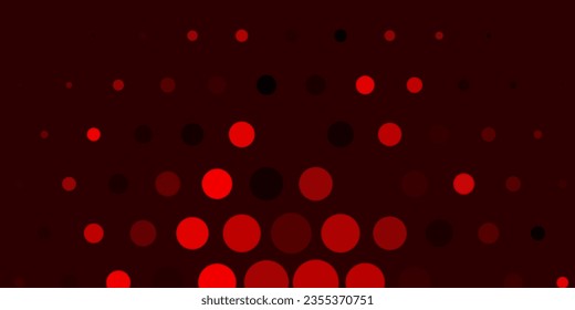 Light Red vector backdrop with dots. Modern abstract illustration with colorful circle shapes. New template for a brand book.