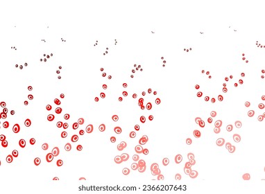 Light Red vector backdrop with dots. Blurred decorative design in abstract style with bubbles. Design for posters, banners.