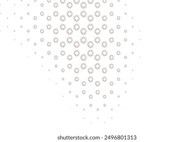 Light red vector backdrop with dots. Blurred decorative design in abstract style with bubbles. Template for your brand book.